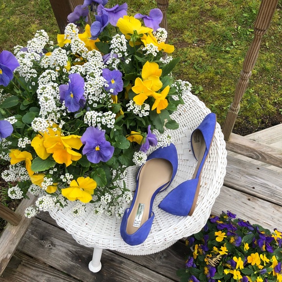 INC International Concepts Shoes - Size 8 pointed toe blue flats! Perfect condition!